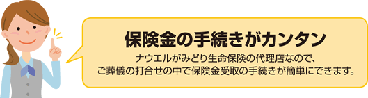 保険金の手続きがカンタン